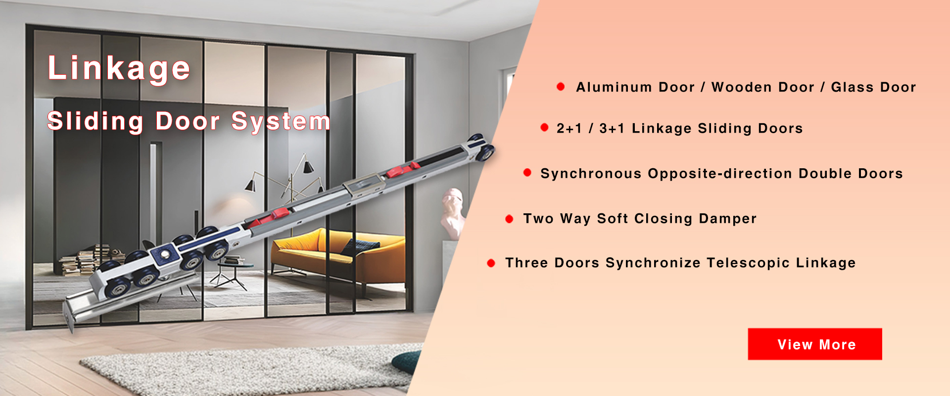 Sliding Door Hardware Factory Banner